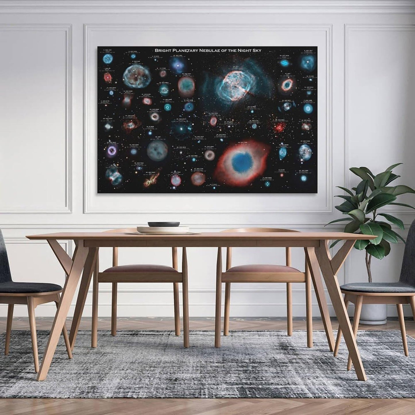 YLJAPOS Planetary Nebulae Galaxy Solar System Poster Astronomy Outer Space Canvas Wall Art Aesthetic Decorative Painting Living Roomstylestyle 16x24inch(40x60cm)