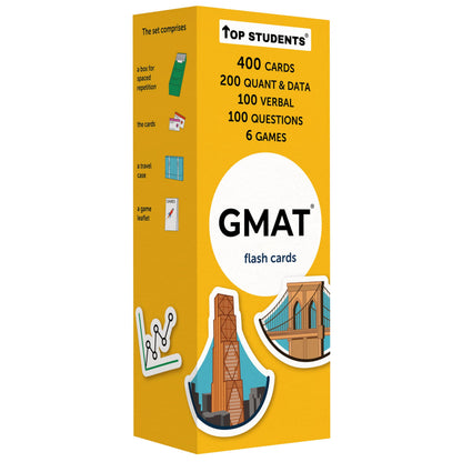 GMAT Flash Cards 2026 | 400 GMAT Quantitative Reasoning and GMAT Data Insights Flash Cards | GMAT Verbal Reasoning Flash Cards | GMAT Prep | GMAT Board Games | GMAT Study Kit for Classroom and Home