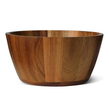 Amazon Basics Wooden Salad Bowl, Acacia Wood, 10 in., Family Size Serving Bowl