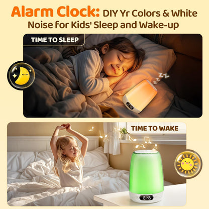 One Fire Baby Night Light for Kids,48 RGB Colors Dimmable Kids Night Light Lamp,Rechargeable Smart Lamp,APP+Timer+Sunrise Alarm Clock Night Lamp,Portable Small Touch Lamp,Kids Night Lights for Bedroom
