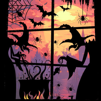 PPRAFDD Extra Large Halloween Window Clings Silhouette Decorations with Scary Witches Giant Spooky Monster Black Cat Bats Spiders Window Decals for Halloween Party (4 Sheets)