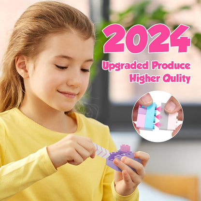 ekuzi Creative Building Blocks Set Compatible with Major Brands Classic, Includes Dual-Sided and Single-Sided Baseplates, Variety of Accessories to Spark Imagination