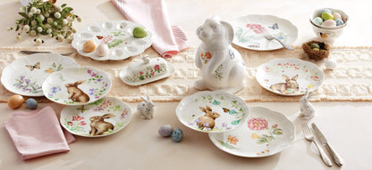 Lenox 893454 Butterfly Meadow Bunny Cookie Jar, Easter Serveware