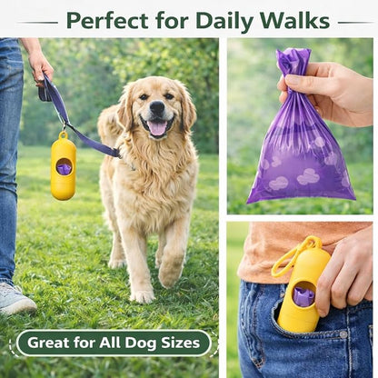 BPI Certified Compostable Dog Poop Bags 240 Count, Extra Thick Leak-Proof Pet Waste Bags, ASTM D6400 Biodegradable, 9 x 13 Inches for Small & Large Dogs
