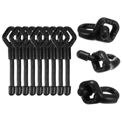 M METERXITY 12-Pack Adjustable Plant Ties, 3inch/7.62cm Silicone Flexible Multi-Function Sturdy Garden Twist Tie for Plant Support/Tree/Shrub/Vine, Reusable Support Twine [Black]