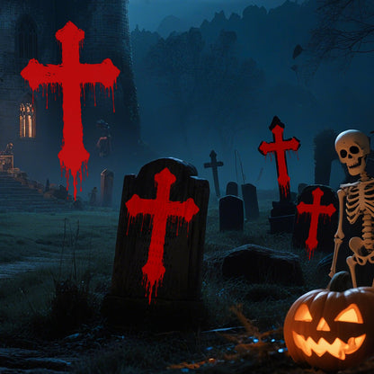 12 in 1 Halloween Projector Outdoor,3D Dynamic Halloween Decorations,Clearer Ghost/Spider/Bat/Skull/Witch/Nativity/Crucifix HD Patterns,Waterproof for Window Wall Cemetery Holiday Decor
