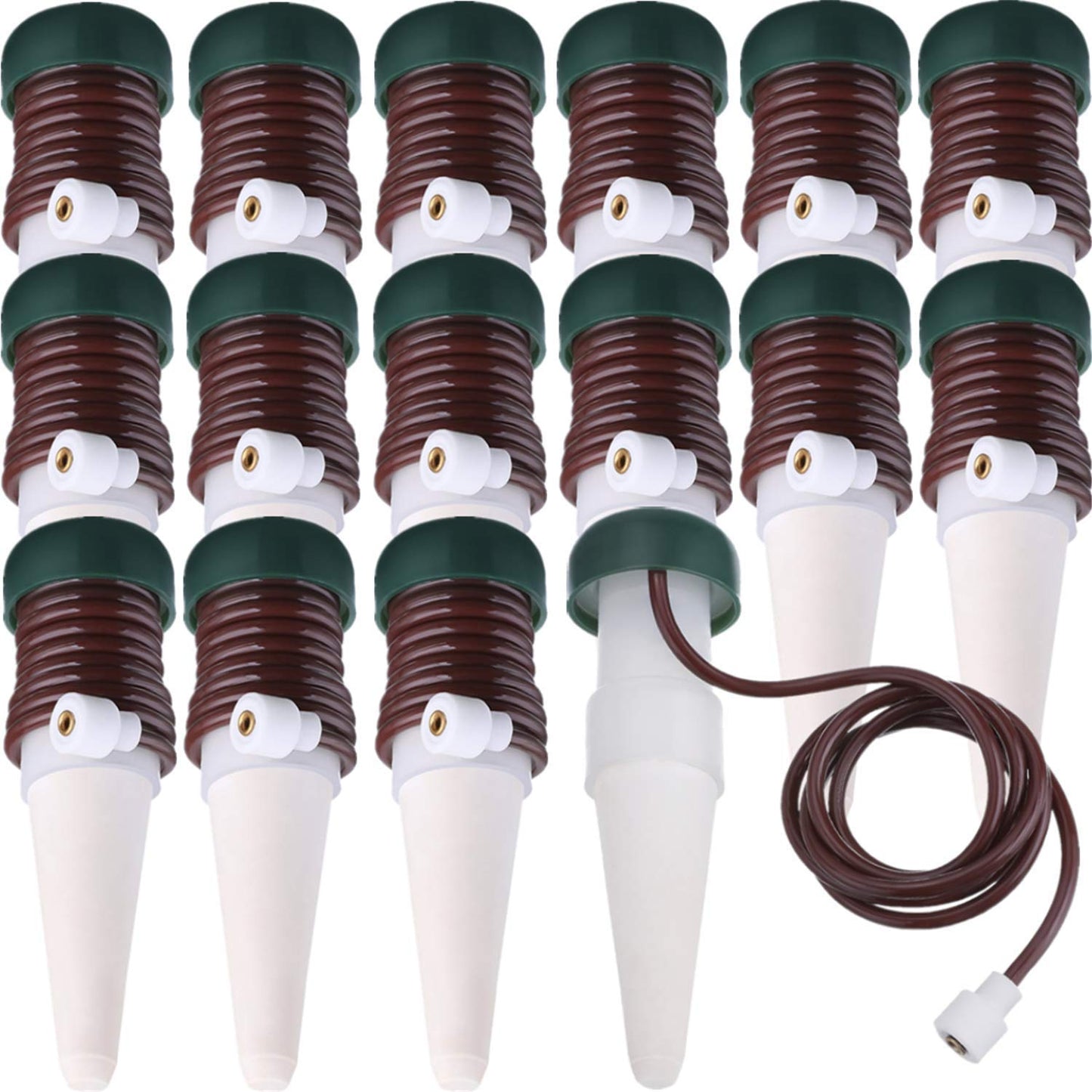 HESTYA 16 Pack Plant Self Watering Stakes Insert Automatic Watering Devices Self Watering Spikes Indoor Outdoor Plant Watering for Vacation
