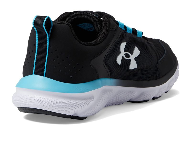 Under Armour Men's Charged Assert 9, (009) Black/Blue Surf/White, 15, US