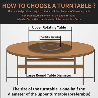 Aluminum Alloy Turntable Bearing 10" Heavy Duty Swivel Turntable Lazy Susan Rotating Bearing Turntable Round Dining Table Swivel Plate for Kaleidoscopes Tabletop Serving Trade Show Displays