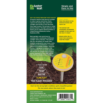 Luster Leaf 1875 Rapitest SunCalc Sunlight Calculator for Gardens – Measures Full Sun, Partial Sun, Partial Shade, and Full Shade. Designed and Engineered in the USA.