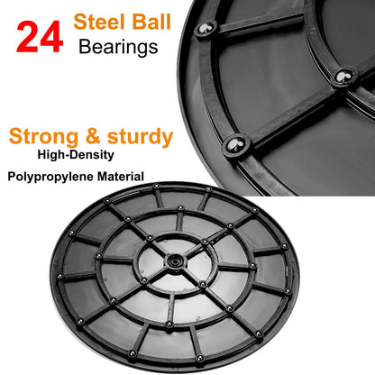 2 PCS 16 Inch Lazy Susan Turntable Heavy Duty Rotating Swivel Stand Lazy Susan with Steel Ball Bearings Flat Base Stand for TV/Computer/Monitor/Arts/Crafts/Bonsai/Statue/Cabinet Organizer
