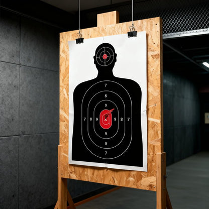 Silhouette Paper Shooting Target for The Range, Aiming Target Practice Paper for Indoor and Outdoor Shooting, Gun Accessories, for Handguns, Pistols, Rifles, Airguns, Pellet Gun, BB Guns -14X22 inches