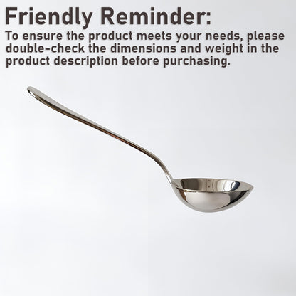 Txhlyx Serving Spoons with Deep Bowl,18/10 Stainless Steel 7.7 Inch Small Serving ladle for Soup,Sauce, Porridge,Stew,Dishwasher Safe,Set of 2