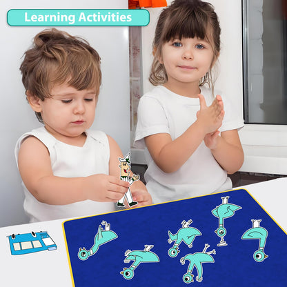 Ai fsem Don't Let the Pigeon Drive the Bus Fairy Tales Felt Board Story Sets Preschool Storytelling Learning Activities Performance Props Felt Toys