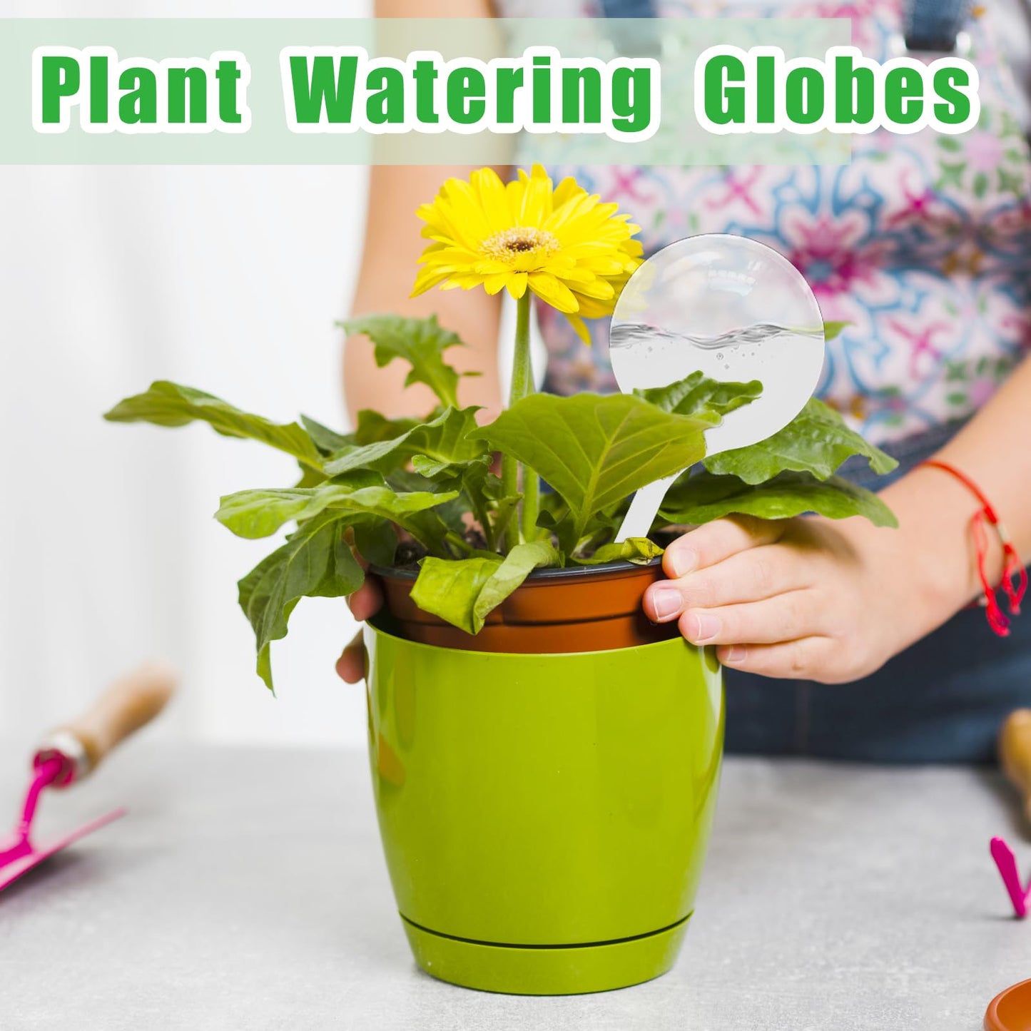 Cmaqpw 12 PCS Large Plastic Self-Watering Bulbs,Clear Watering Globes,Plant Watering Globes for Plants,Graden,Flowers Flowerpot