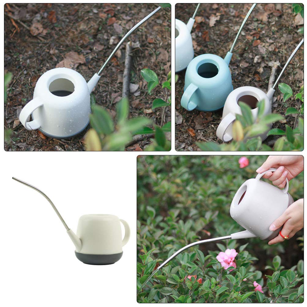 DOITOOL Gardening Watering can with Long Spout 14.17In Lightweight Outdoor Plant Watering Pot Ergonomic Handle Easy Refill Durable Watering Kettle for Lawn and Garden