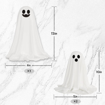 ORIENTAL CHERRY Halloween Decor - Halloween Decorations Indoor - Set of 3 DIY Spooky Ghosts Crafts - Scary Ghost for Indoor Party Home Table Room Kitchen Office