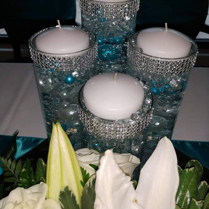 Floral Supply Online - 5" Wide x 8" Tall Cylinder Glass Vase for Weddings, Events, Decorating, Arrangements, Flowers, Office, or Home Decor