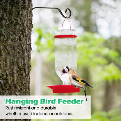 12 Pack Hanging Plant Bracket 7.3 Inches Metal Hook Decorative Straight Hanger for Bird Feeders, Wind Chimes, Flower Baskets, Planters Indoor Outdoor Wall