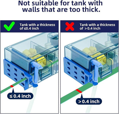 Multi-Stage Hang-On-Back Aquarium Filter for 20-50 Gallon Fish Tanks Waterfall Oxygenation & Ultra-Quiet HOB Filter System with Splash Guard & Dual Mounting