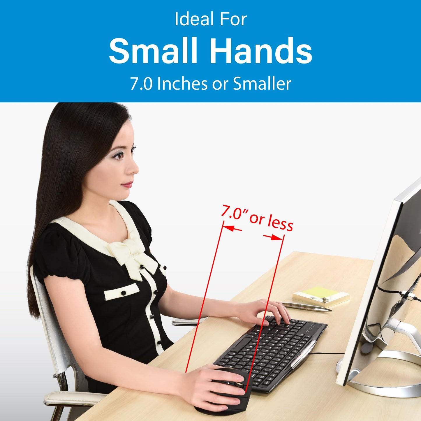 Evoluent – Inventor of The Vertical Mouse – VMDMW Ergonomic Vertical Mouse Right Hand Med USB Wireless, Sculpted for Comfort, Reduces Wrist Strain, 4 Speeds, 6 Customizable Buttons in Windows