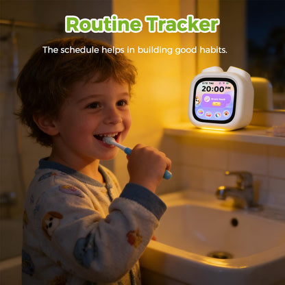 Pawpal Alarm Clock for Kids & Toddlers - Kids Alarm Clock with Stories, Music, Podcast, Schedule, Ok-to-Wake, Digital Pet, Nightlight, Parental Control, Message, Birthday Gifts for Girls Boys Ages 3+