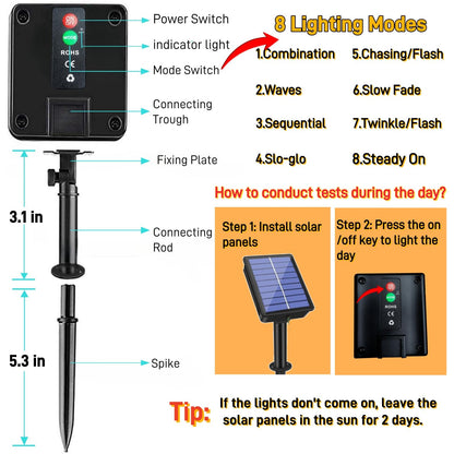 Meteds 6 Pack Solar Pumpkin Stake Lights for Halloween Decorations Outdoor, Waterproof Solar Halloween Lighted Pumpkin Pathway Lights for Garden Yard Patio Porch Pathway Grave