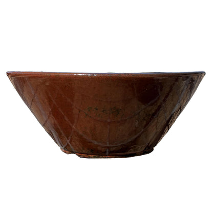 Ten Thousand Pots Succulent Pot - 12 Inch Brown Planter (Ceramic) - Handcrafted, Durable Flower Pot