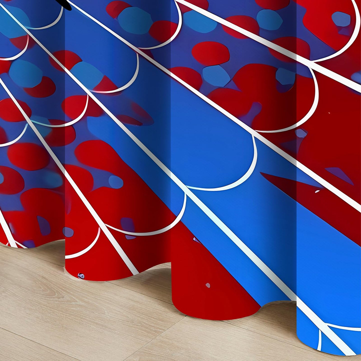 OSUNBD Spider Web Curtains - Blue & Red Superhero Design - Blackout Thermal Insulated Drapes for Kids Room, Bedroom, Living Room - 42 x 63 Inches, 2 Panels
