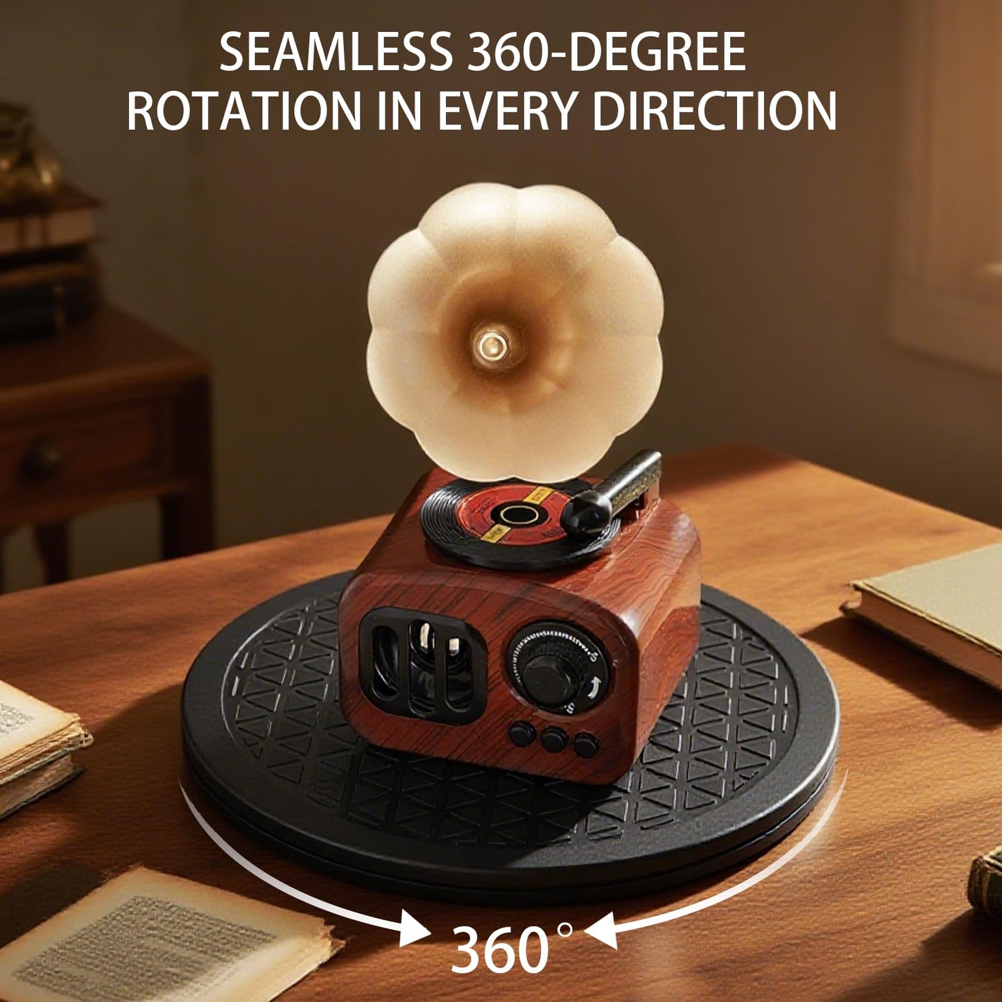 2 Pcs (8 Inch) Heavy Duty Rotating Swivel Stand - Lazy Susan with Steel Ball Bearings for Model Base/Rotating Plants/Crafts Stand Monitor/TV/Monitors/Potted Plants (360˚ Rotation)