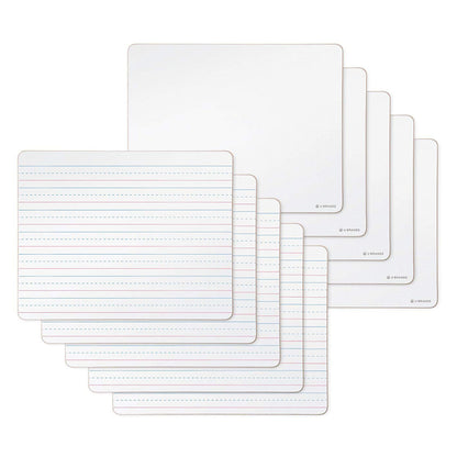 U Brands Dry Erase Lapboards, 10 Pack, 9" x 12", Double-Sided Small Whiteboards for School, Student Lapboards for Classroom, School & Homeschool Supplies, Portable Mini Whiteboard Set