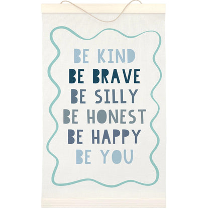 LKETW Kids Positive Affirmations Poster Hanger Frame 12x16 Inch, Be Kind Inspirational Wall Art Posters for Classroom, Motivational Hanging Banner Decor for Kids Nursery Room Bedroom Playroom