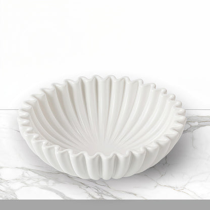 Ardicema Large Ceramic Decorative Bowl -White Decorative Bowls for Home Decor-Perfect for Entry Way Table, Fruit Bowl, Key Bowl