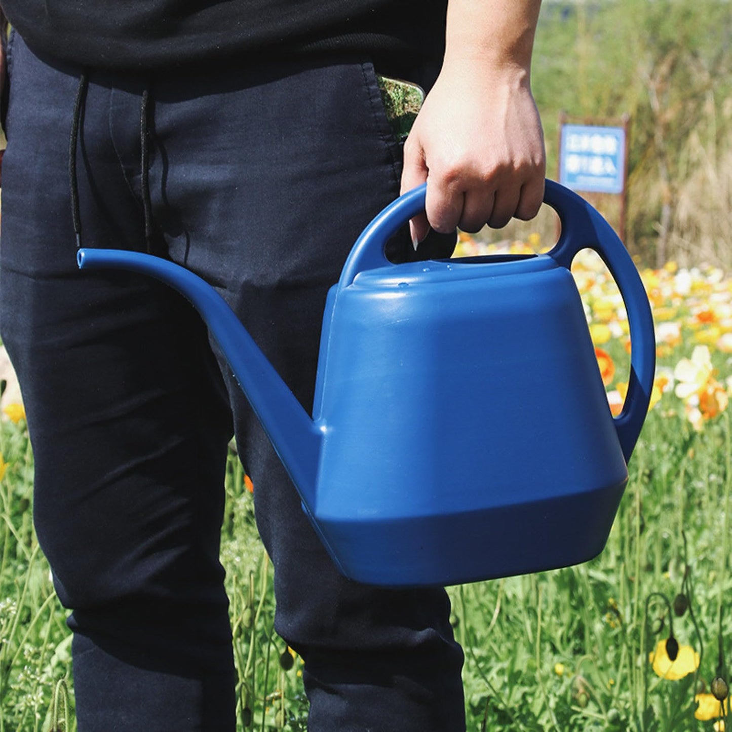 Watering Can Indoor Plants, 1 Gallon Large Capacity Thickened Plastic Long Spout Watering Can with Ergonomic Handle,Durable Small Watering Can for Indoor Plants Bonsai House Flower Garden Office