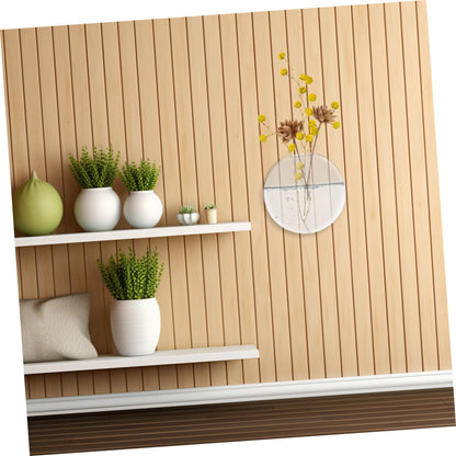 HAKIDZEL 2pcs Wall Hanging Glass Terrarium Holders Transparent Hydroponic Vases for Flowers Space-Saving Glass Bottles for Indoor Outdoor Plant Display Home Decor