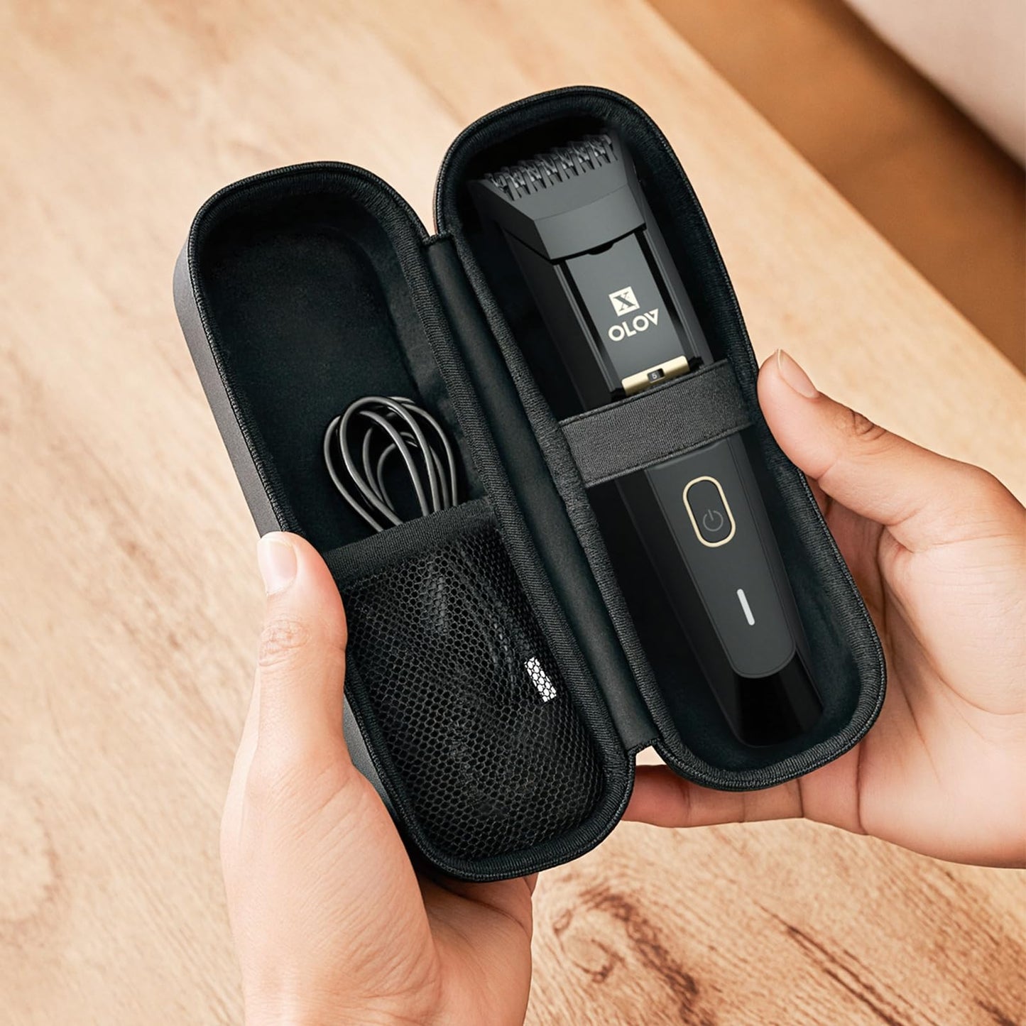 Men's Beard Trimmer - All-in-One Trimmer with Precision Dial - Premium Facial Hair Groomer - Adjustable 20 Length Setting, USB Recharge Dock, Cordless Waterproof Wet/Dry Clipper
