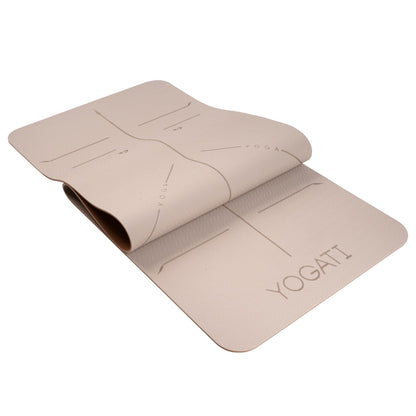 YOGATI Yoga mats for home workout. Non slip yoga mat with strap. Thick yoga mats for Women and Men. Pilates mat ideal for Fitness and gym. Exercise mat thick. Yoga mat thick. Workout mat. Yoga matt