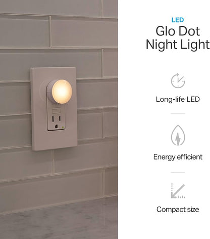 Lights by Night Night Lights Plug into Wall, 2-Pack, LED Plug in Nightlight, Warm White, Dusk to Dawn Sensor, Adults, Kids Room, Bedroom, Bathroom, Nursery, Hallway, Kitchen, 43950