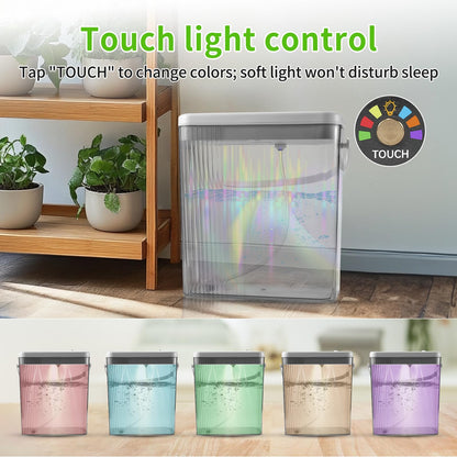 RUNWUSHENG Indoor Drip Irrigation System with 2-Gallon Water Tank, Touch Night Light & Programmable Timer-Self-Watering Kit for 10 Potted Plants