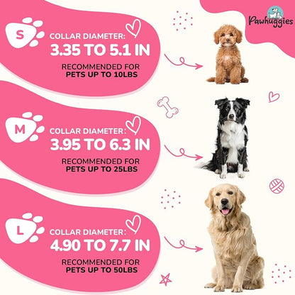 Rose Pink Dog Collar and Leash Set for Small Dogs, Breathable, Anti-Odor & Soft, Comfortable for Sensitive Skin Puppies, 90% Bamboo Rayon, Adjustable Quick-Release Buckle Pet Collar for Chihuahuas