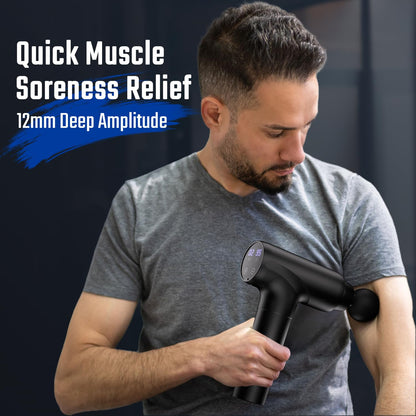 cotsoco Massage Gun, Muscle Massage Gun Deep Tissue Back Massager for Pain Relief, 20 Speeds Handheld Electric Massager Tool with Silent Brushless Motor, Suitable for Gym Office Home Travel