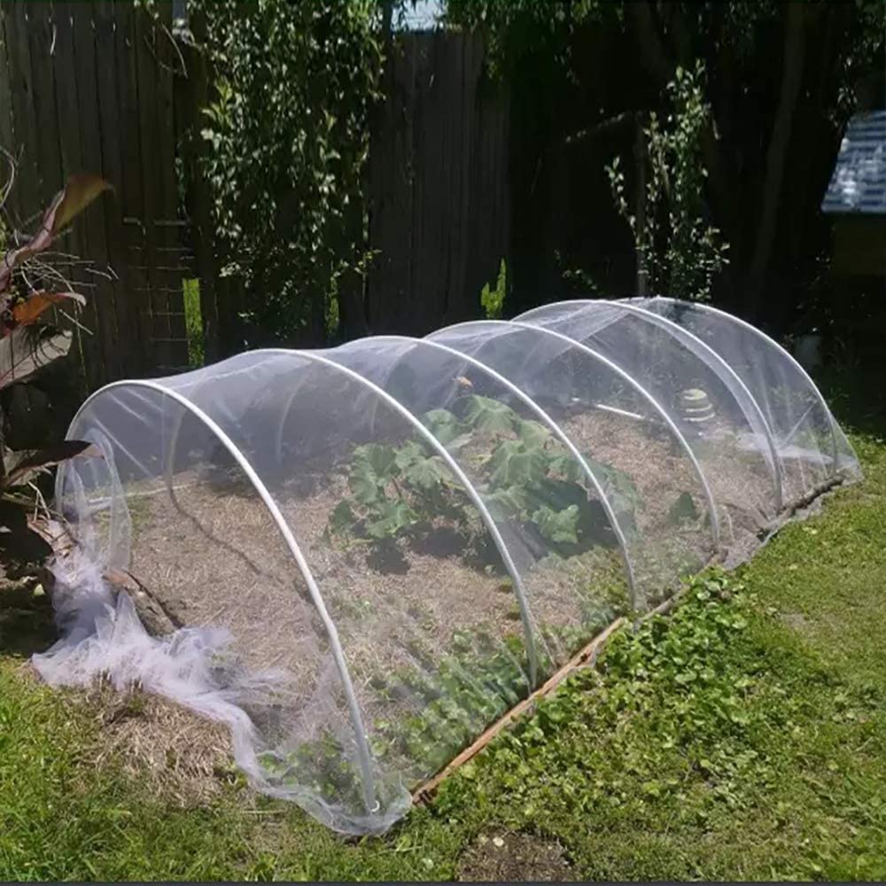 Agfabric Garden Netting 6.5'x10' Insect Pest Barrier Bird Netting for Garden Protection,Row Cover Mesh Netting for Vegetables Fruit Trees and Plants,White