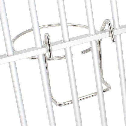 800113 5oz Stainless Steel Hook Cup Bonka Bird Toys Parrot Parrotlet Budgie Cockatiel Quaker Dove