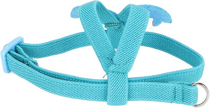 Parrot Bird Harness Leash, Adjustable Parrot Nylon Anti Bite Flying Training Rope, Pet Outdoor Traction Lead, Bird Parrot Flight Suit with Leash for Parakeets Cockatiels Conures Budgies(M-Blue)