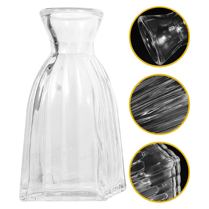 Kichvoe 4pcs Glass Flower Vase Set for Home Décor, Indoor Hydroponic Terrarium Glass Vases, Decorative Table Centerpiece for Plants and Flowers