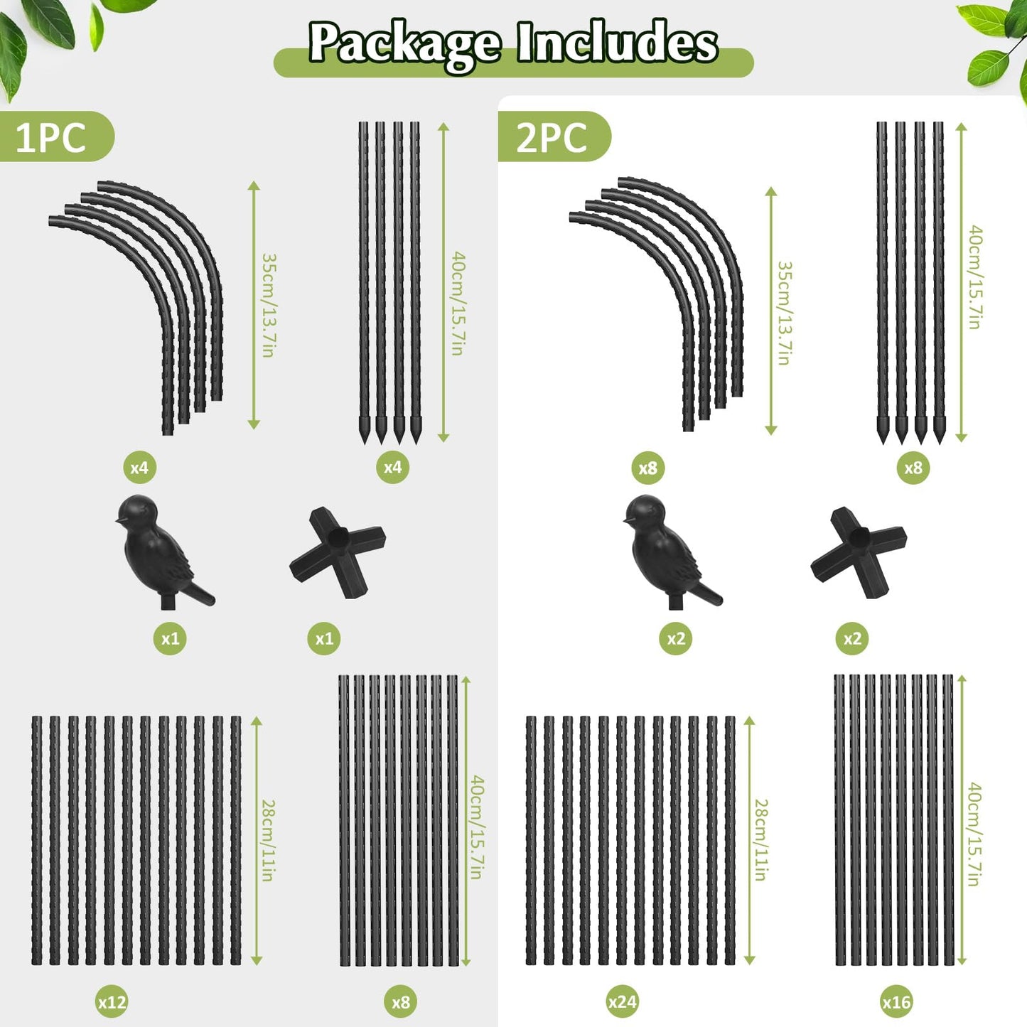 Square Tomato Cages for Garden, 6.2 FT Cucumber Trellis for Flowers, Grape, Pea, Rose, Bean, Rustproof Plastic Coated Metal Plant Support for Potted Plants Indoor Outdoor - 2PC Obelisk Trellis