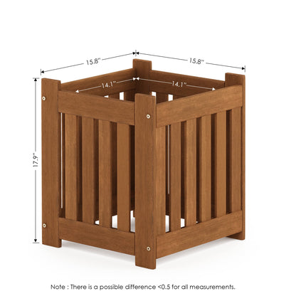 Furinno FG19456 Tioman Hardwood Outdoor Lifestyle Flowerbox, 1-Pack, Natural