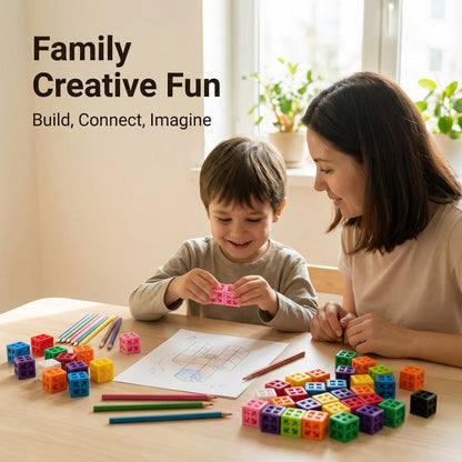 COOTEYU Toy Construction blocksCounting Learning Color Classification Toy, Math Education for Preschool Children, Montessori Toys Suitable for 1-3 Year Old Boys and Girls