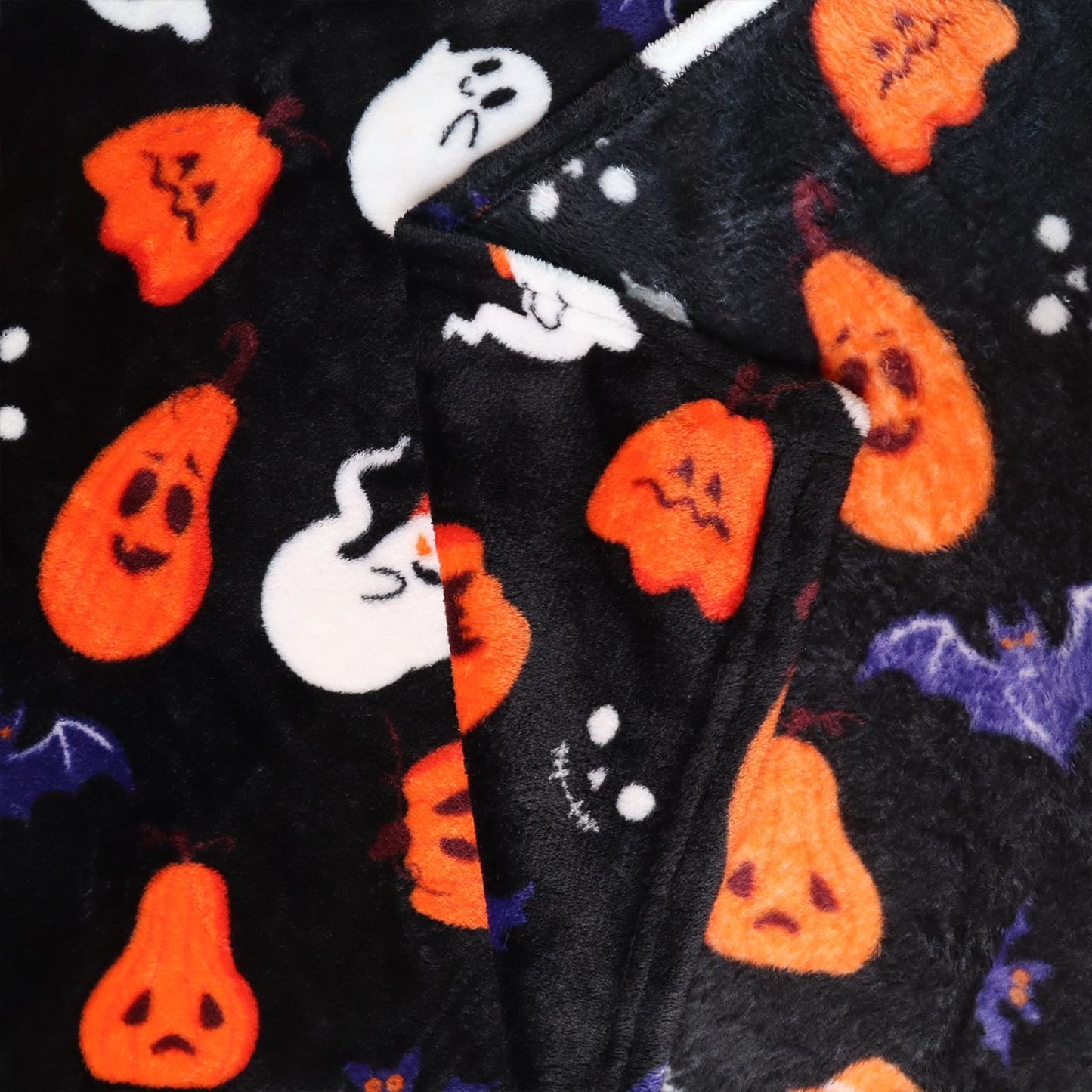 HITIME Cozy Blanket Printed Throw Halloween Collection - 300 GSM Fleece Blanket for Home Decoration, Ultra Soft Microfiber (Throw - 50" x 60") - G