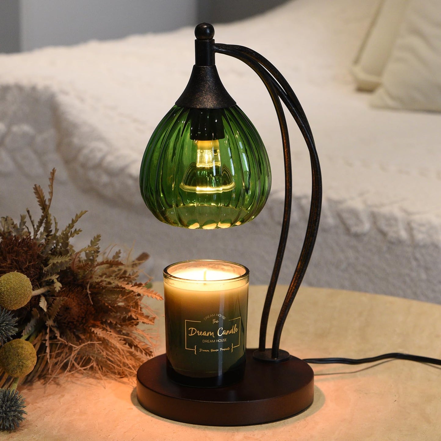 Candle Warmer Lamp, Electric Candle Warmer with Timer Dimmer - for Scented Jar Candles - Melter Lamp for Housewarming Gifts New Home Decor
